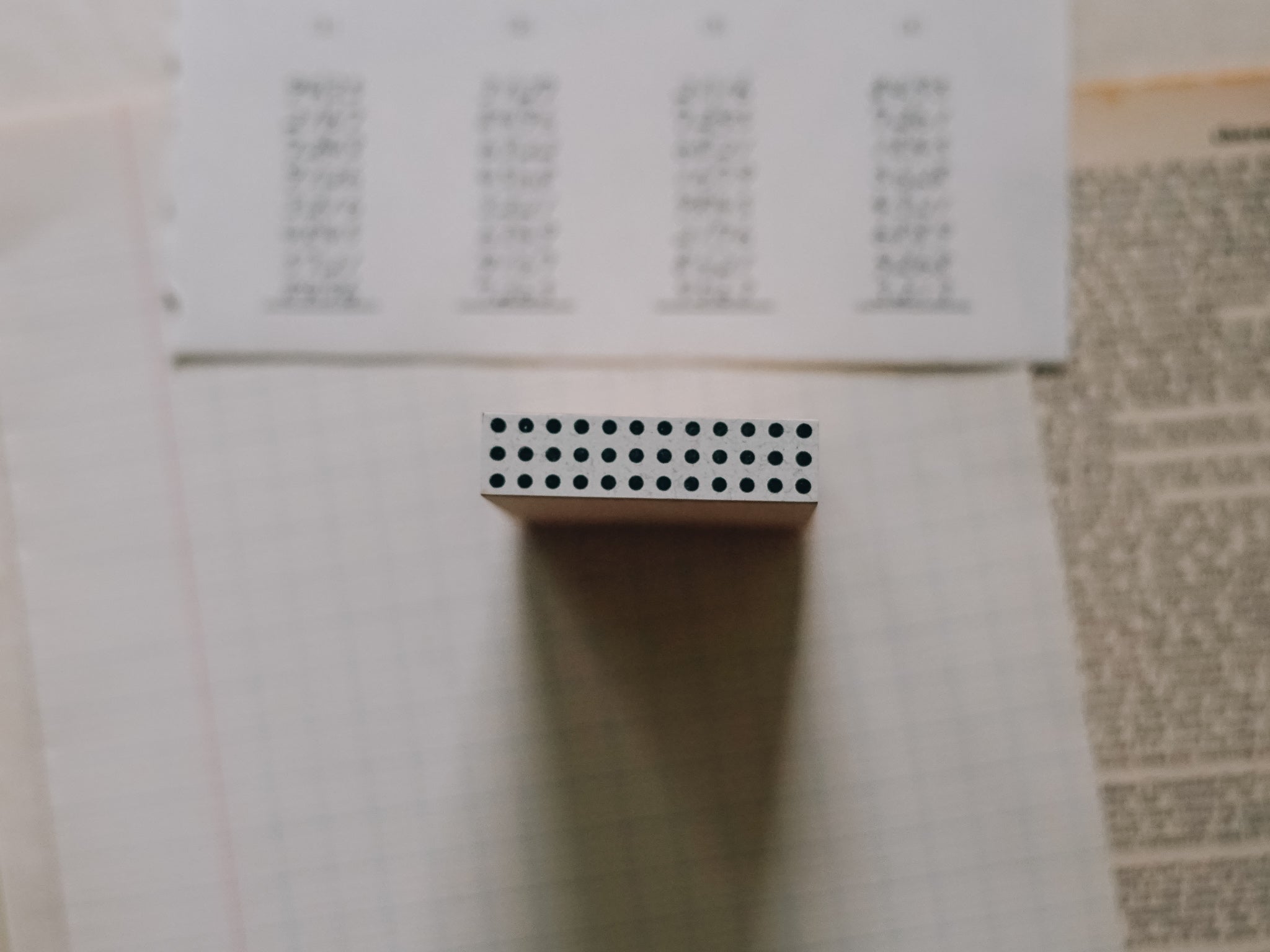 Osco Labo Wide Tape Rubber Stamp: Dots Black - Smidapaper Ikigai Shop