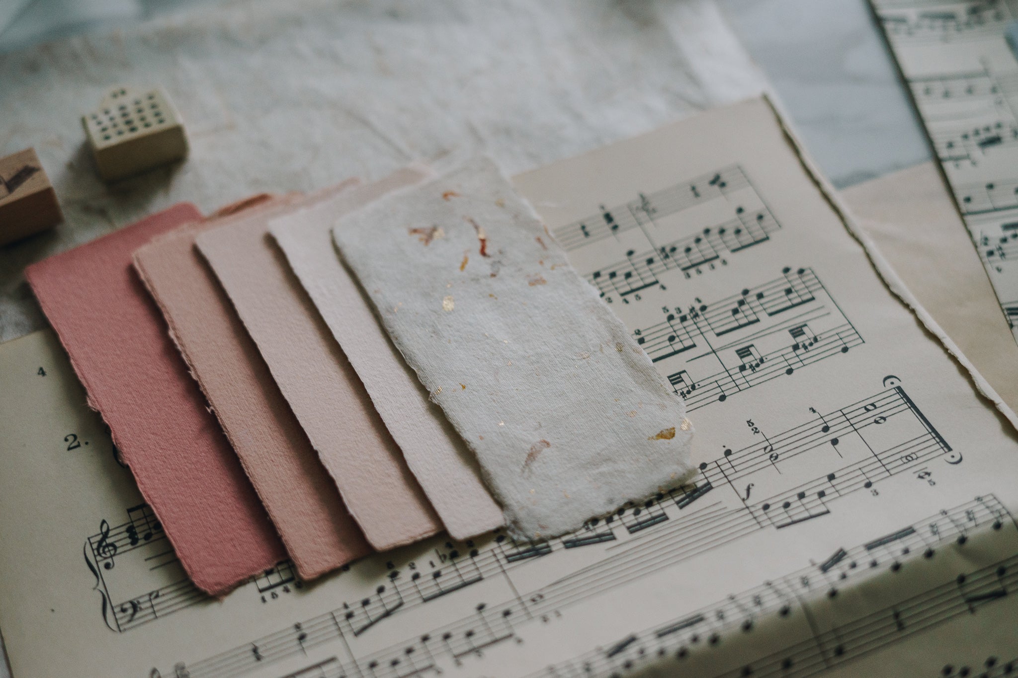 Spring to Summer: Spring Mist Exclusive Handmade Paper Bundle (pack of 5) - Smidapaper Ikigai Shop