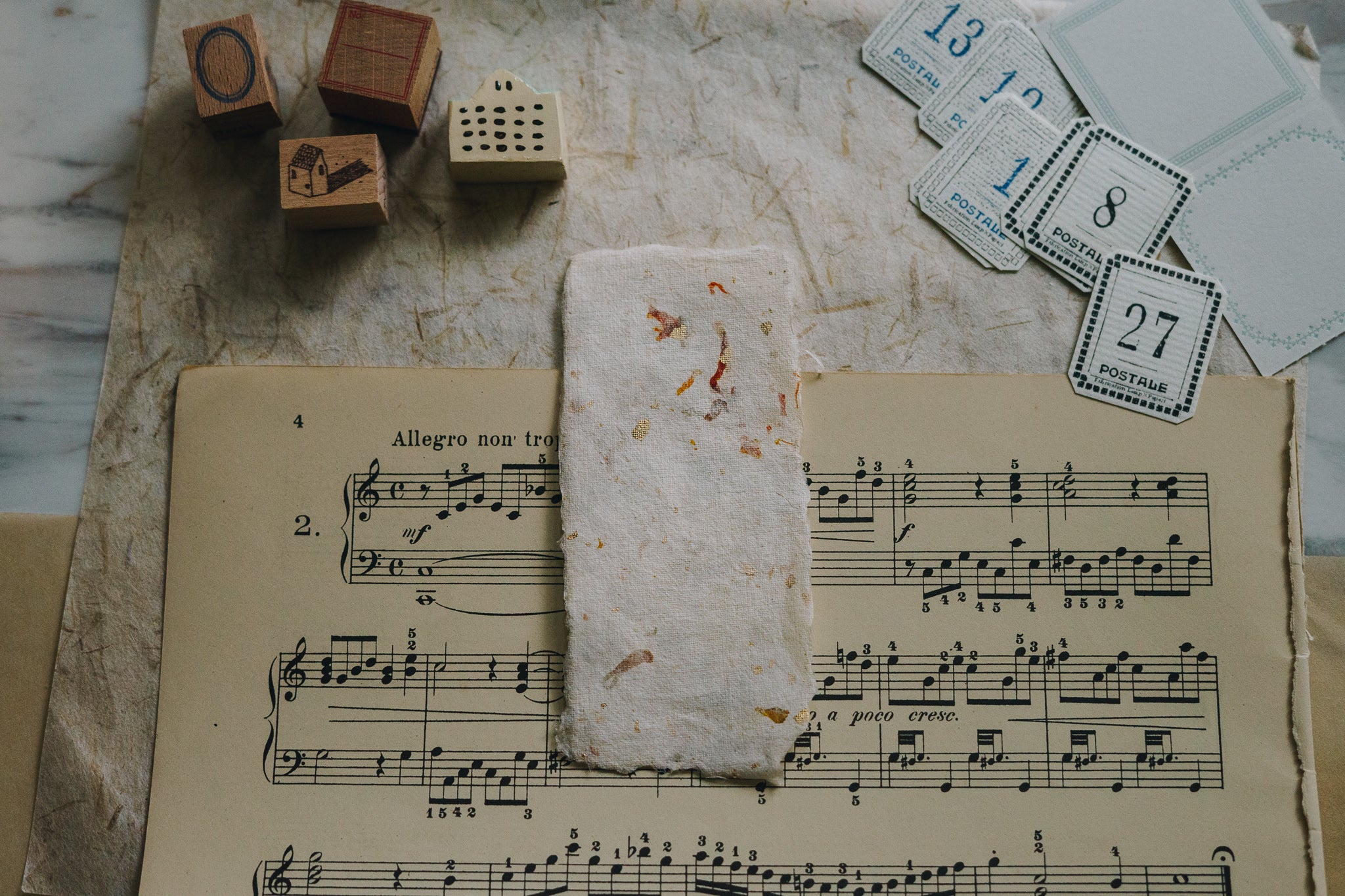 Spring to Summer: Spring Mist Exclusive Handmade Paper Bundle (pack of 5) - Smidapaper Ikigai Shop