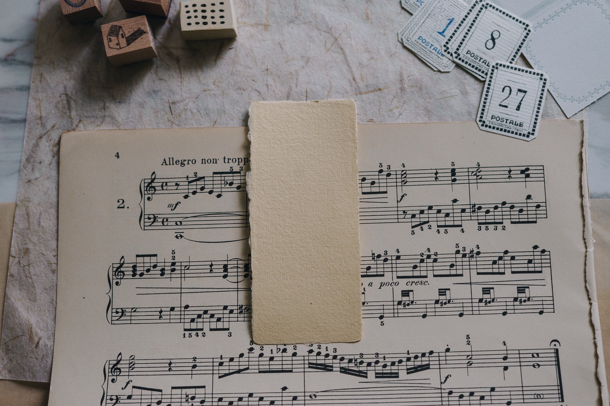 Spring to Summer: Summer Rain Exclusive Handmade Paper Bundle (pack of 5) - Smidapaper Ikigai Shop