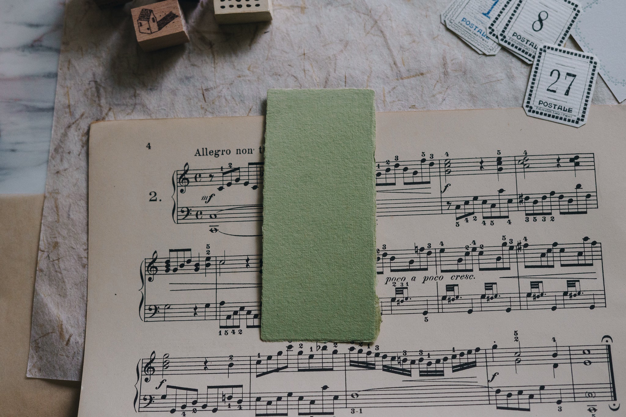 Spring to Summer: Summer Rain Exclusive Handmade Paper Bundle (pack of 5) - Smidapaper Ikigai Shop