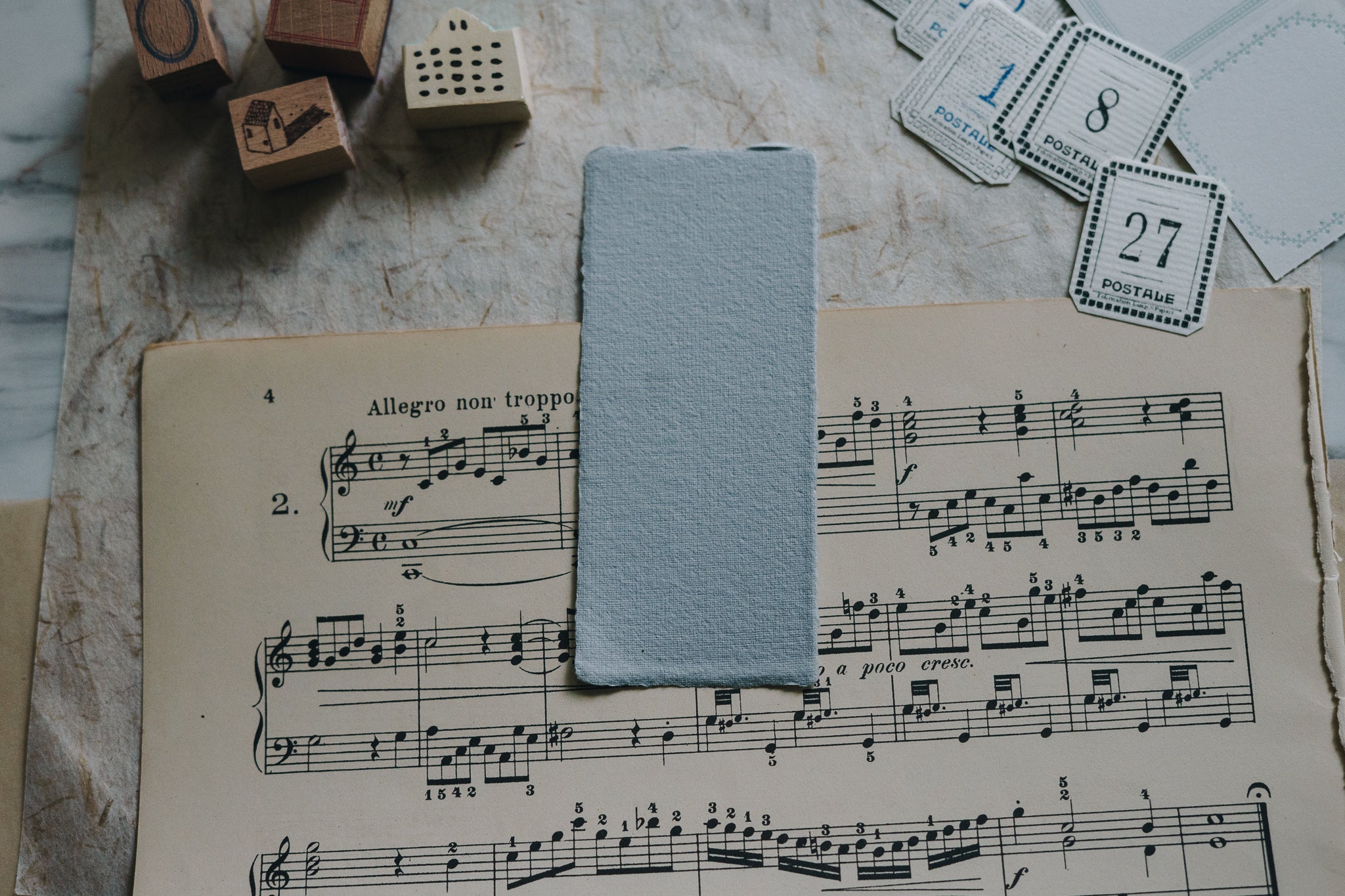 Spring to Summer: Summer Rain Exclusive Handmade Paper Bundle (pack of 5) - Smidapaper Ikigai Shop