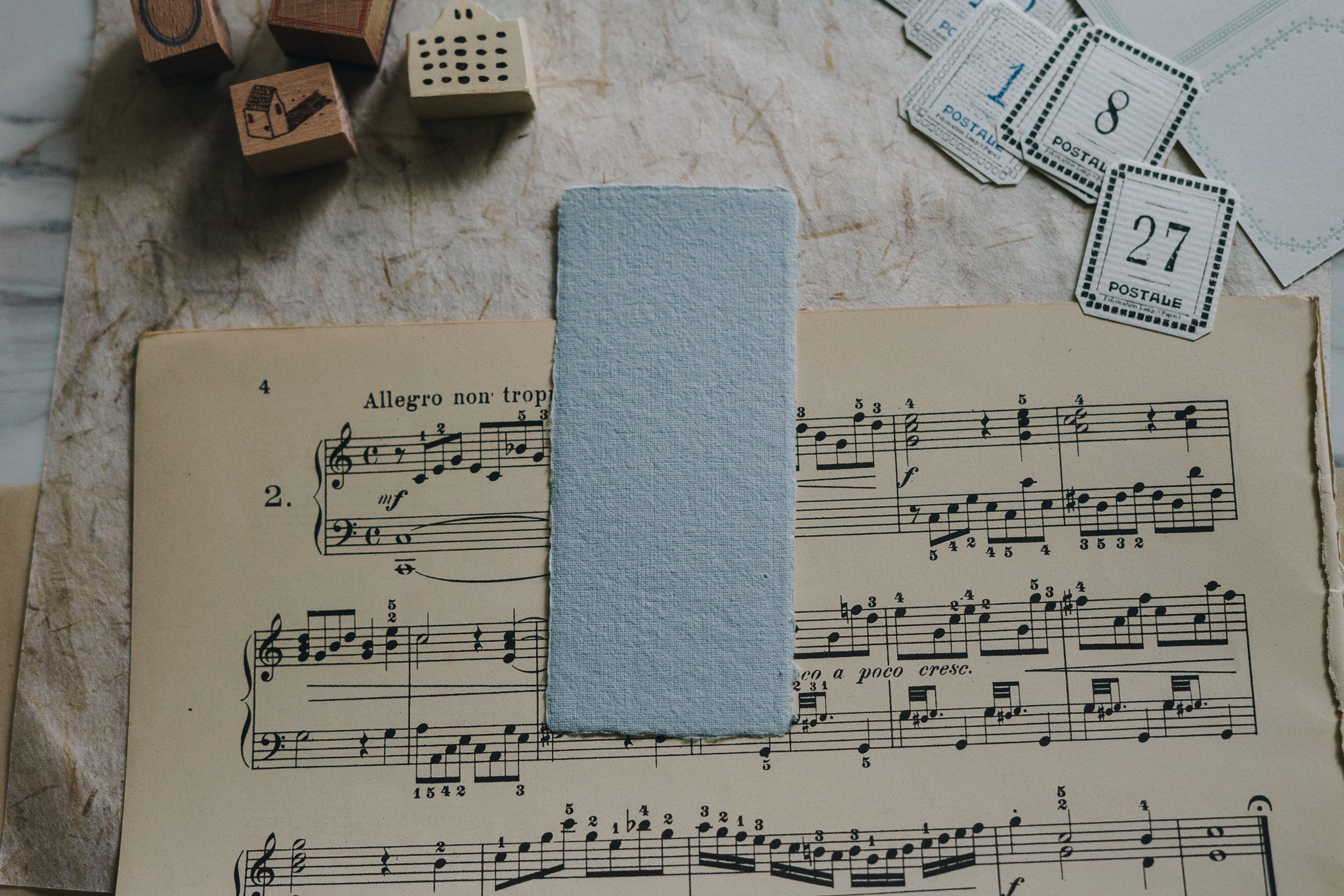 Spring to Summer: Summer Rain Exclusive Handmade Paper Bundle (pack of 5) - Smidapaper Ikigai Shop