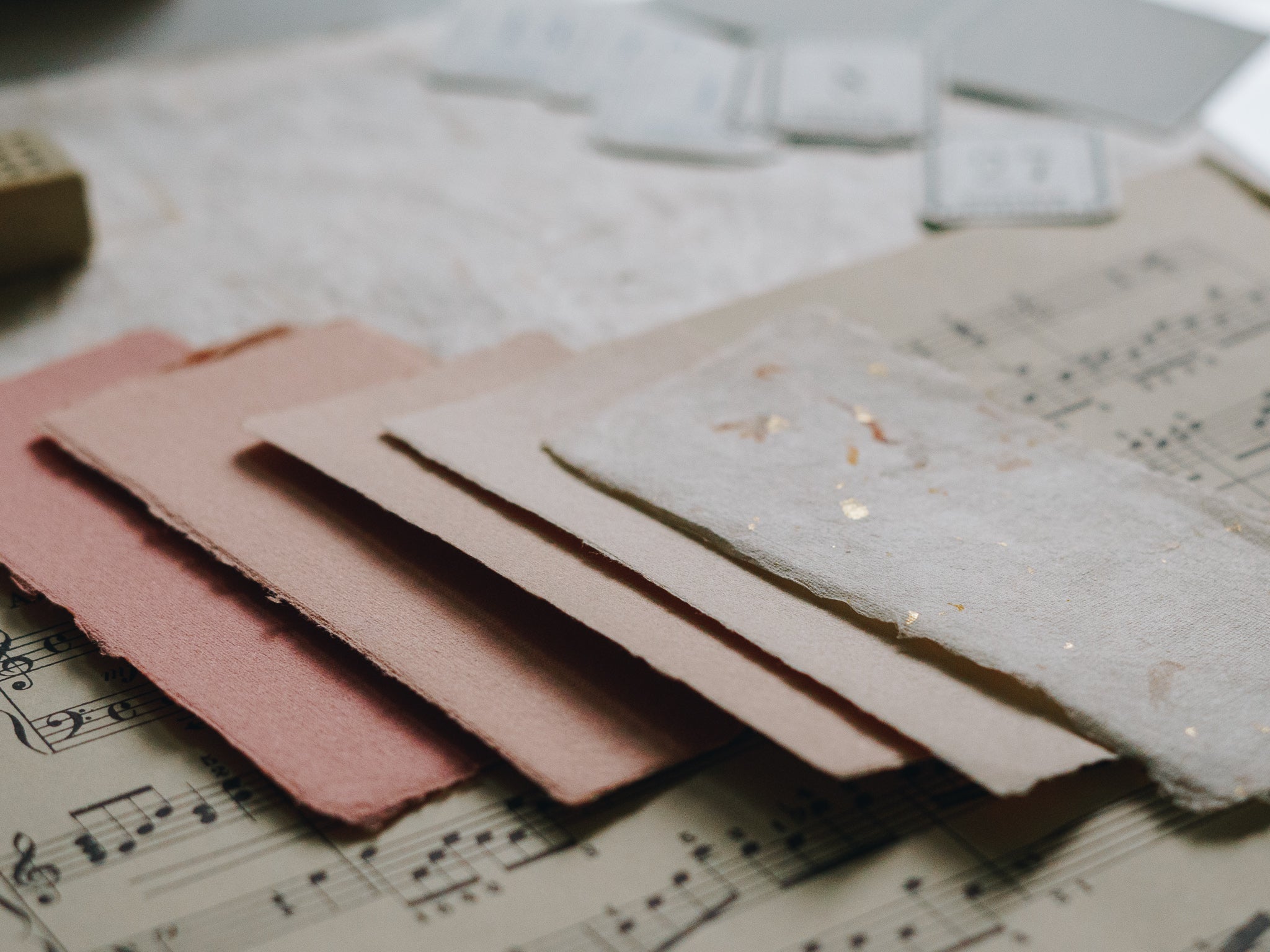Spring to Summer: Spring Mist Exclusive Handmade Paper Bundle (pack of 5) - Smidapaper Ikigai Shop