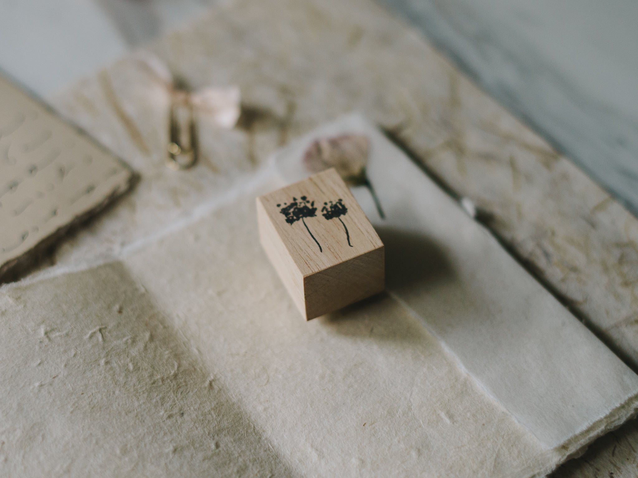 Flower Shadow Rubber Stamps: Hydrangea - Smidapaper Ikigai Shop