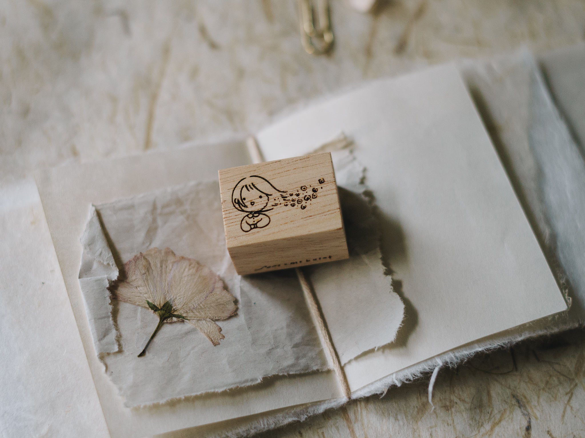 Inner Side of Me Rubber Stamp: Fading into Moments - Smidapaper Ikigai Shop