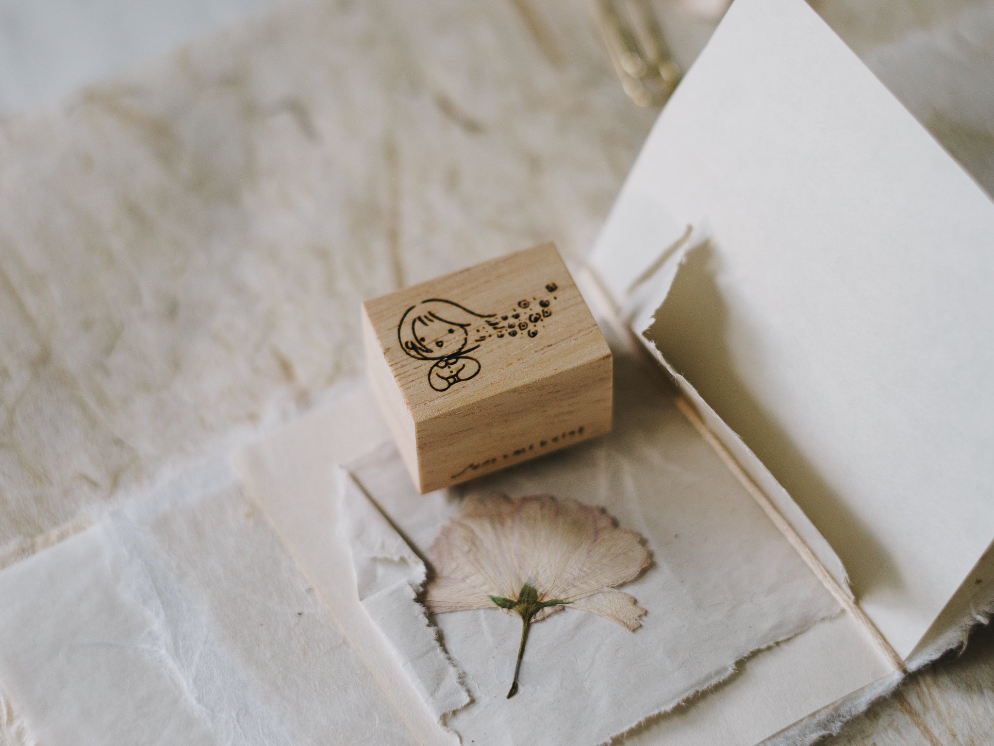 Inner Side of Me Rubber Stamp: Fading into Moments - Smidapaper Ikigai Shop