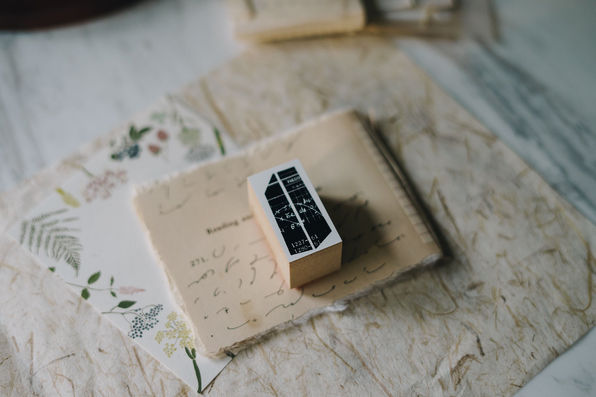 Yohaku Original Rubber Stamp-(S-022) Balance - Smidapaper Ikigai Shop