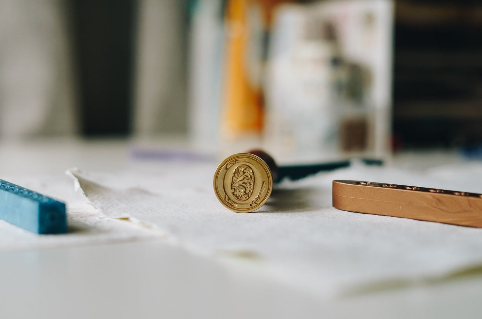 Floral Alphabet Wax Seal - Smidapaper Ikigai Shop