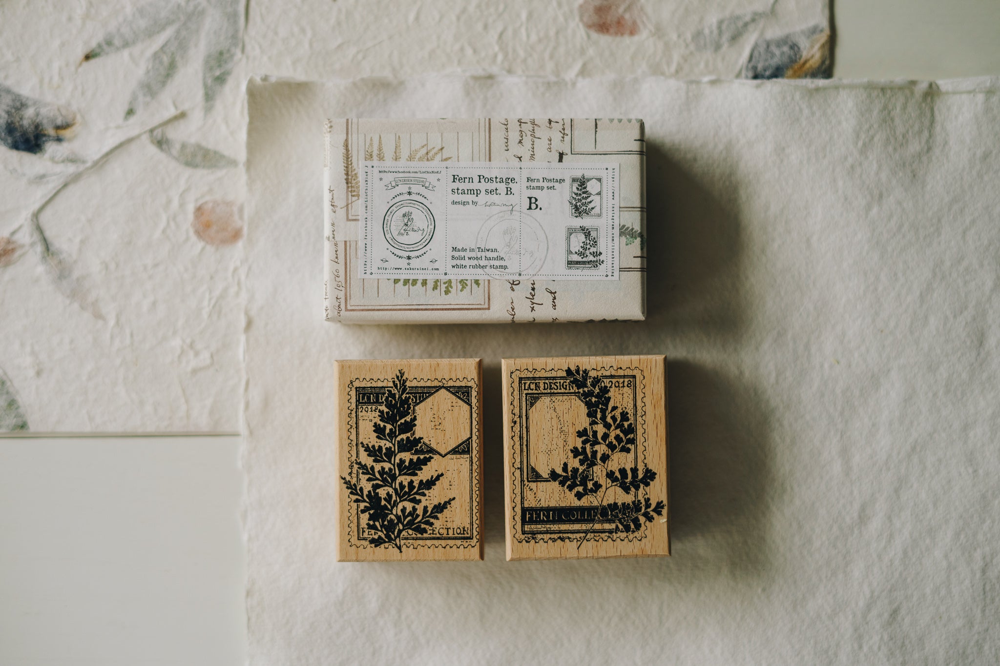 LCN Stamp: Fern Postage (A/B) - Smidapaper Ikigai Shop