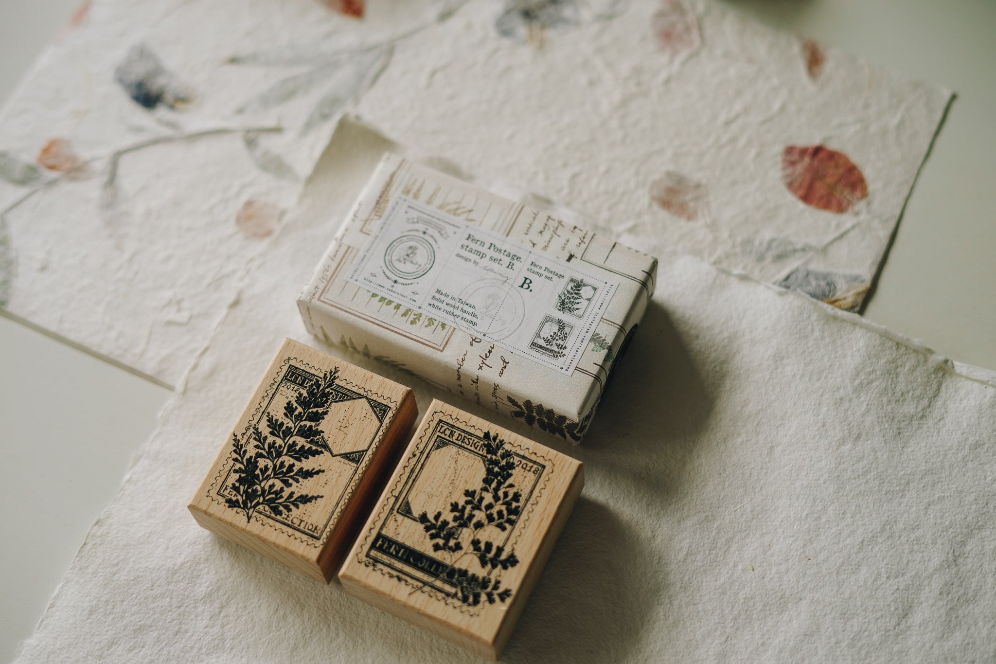 LCN Stamp: Fern Postage (A/B) - Smidapaper Ikigai Shop