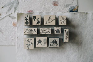 Matka Rubber Stamps: 11 designs, sold separately - Smidapaper Ikigai Shop