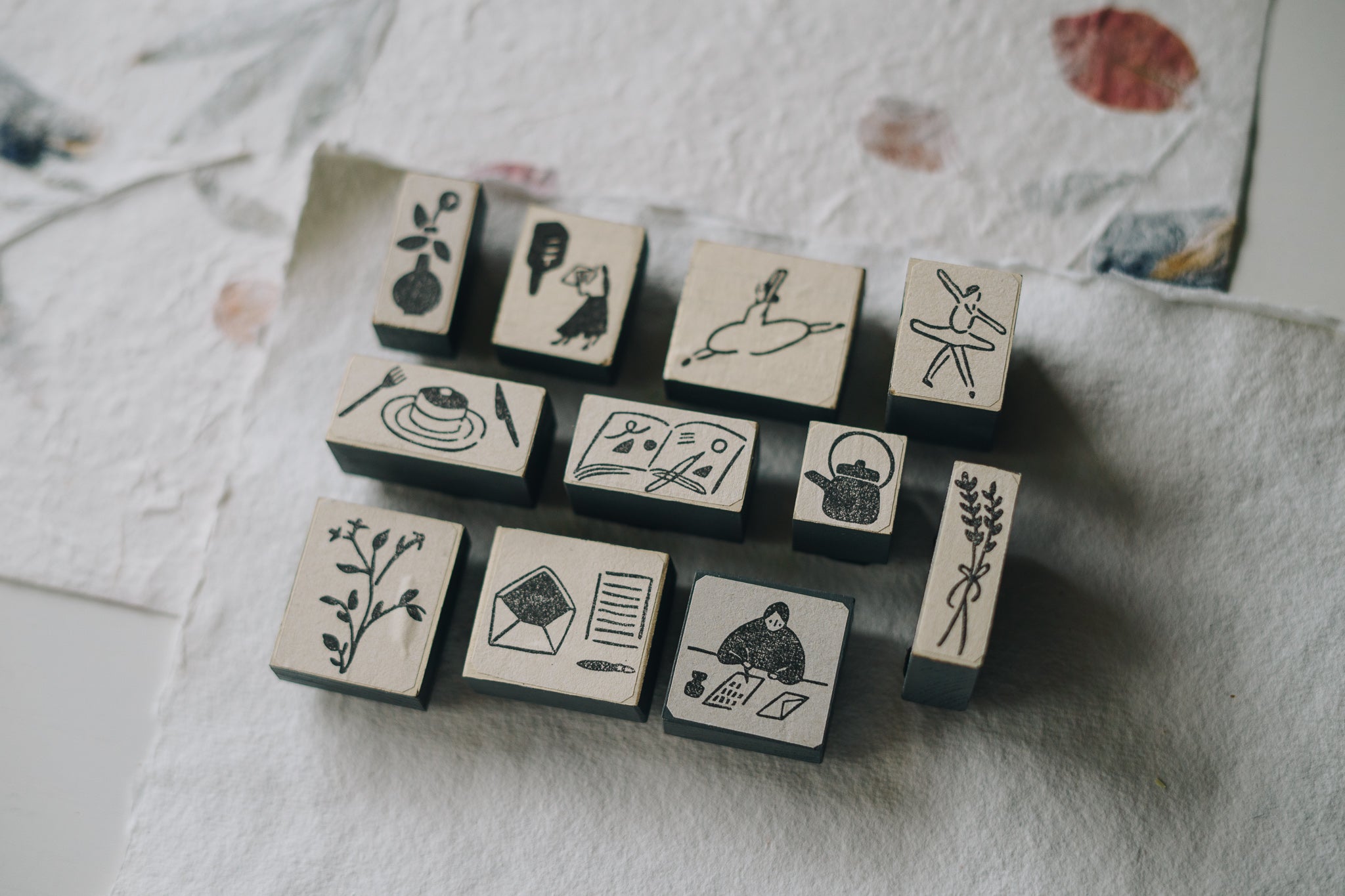 Matka Rubber Stamps: 11 designs, sold separately - Smidapaper Ikigai Shop