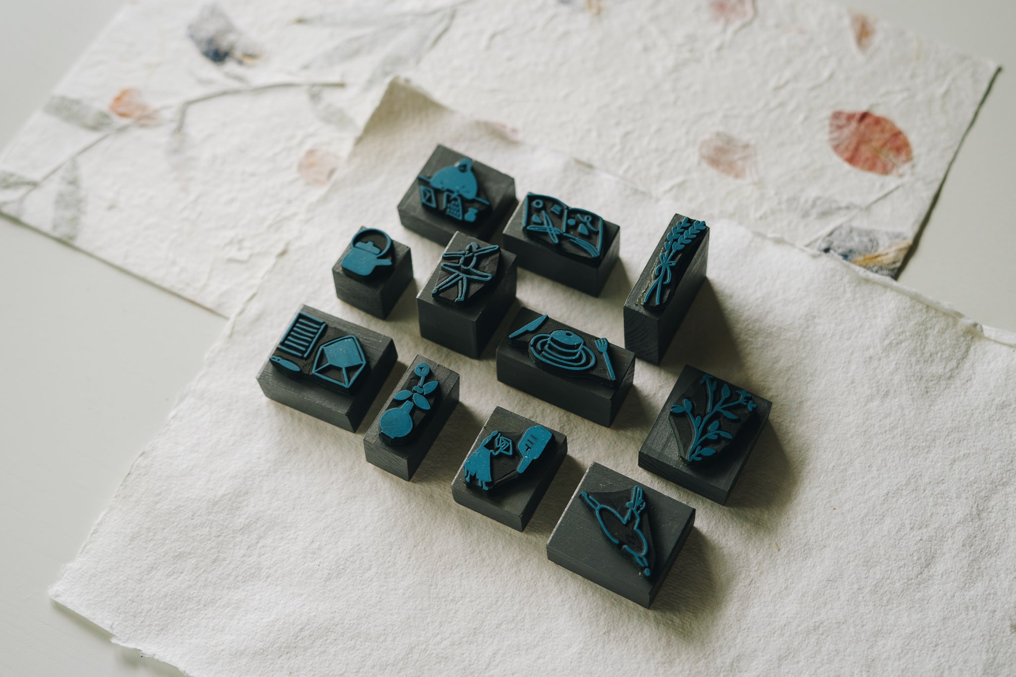 Matka Rubber Stamps: 11 designs, sold separately - Smidapaper Ikigai Shop