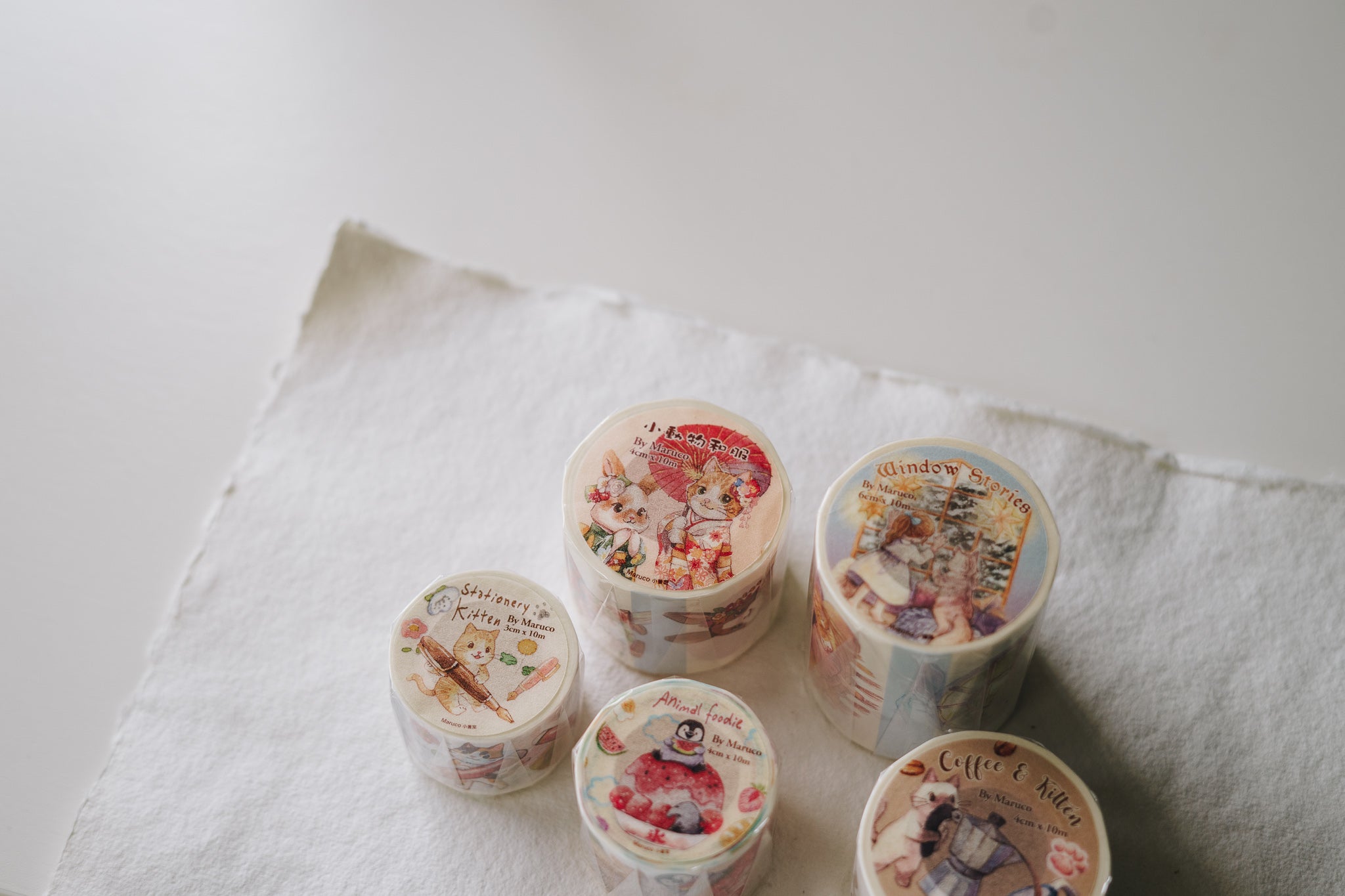 Maruco Animal Kimono Washi Tape - Smidapaper Ikigai Shop