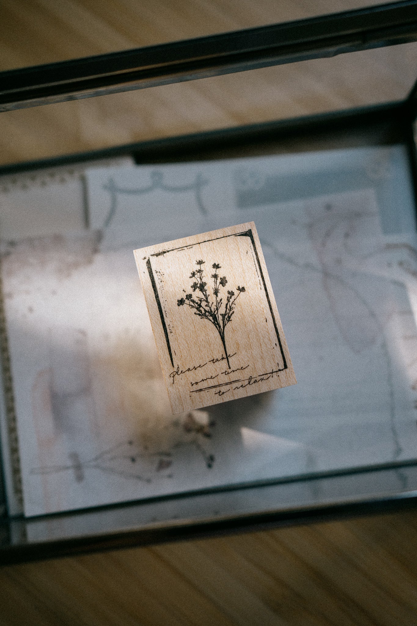 Tutty Design Rubber Stamp: Take Some Time to Relax