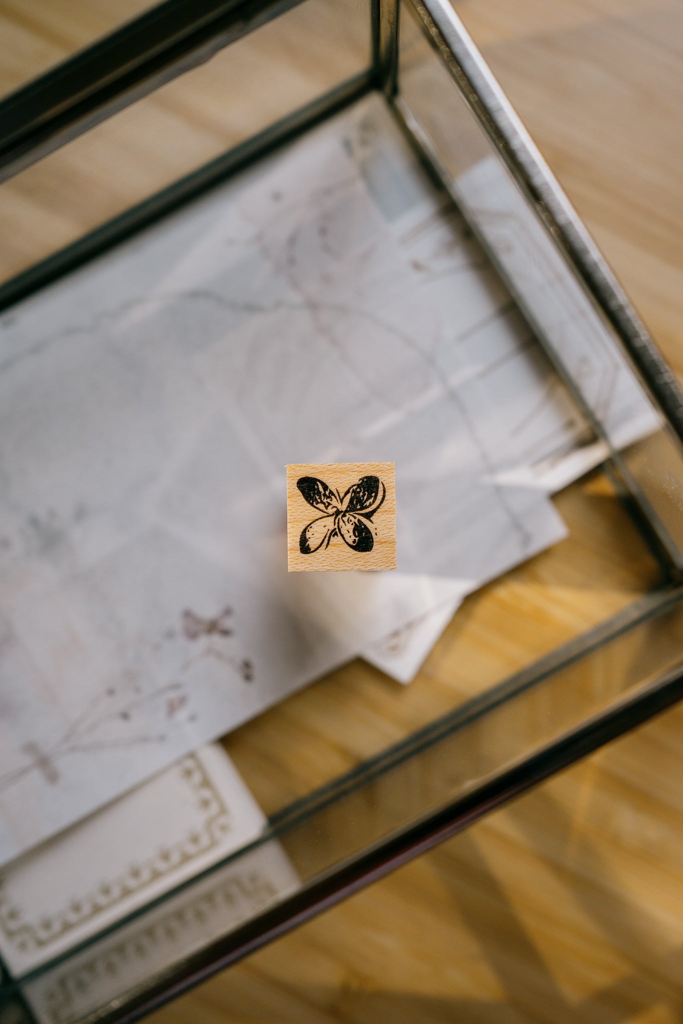 Tutty Design Rubber Stamp: Pressed Flower