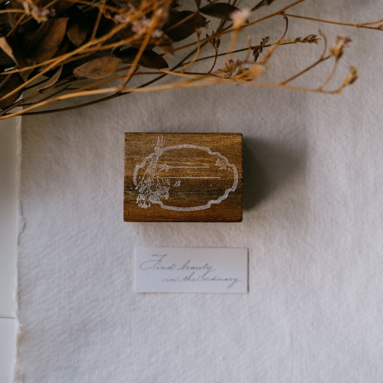 smidapaper x Jieyanow Atelier: Find Beauty Rubber Stamp - Smidapaper Ikigai Shop