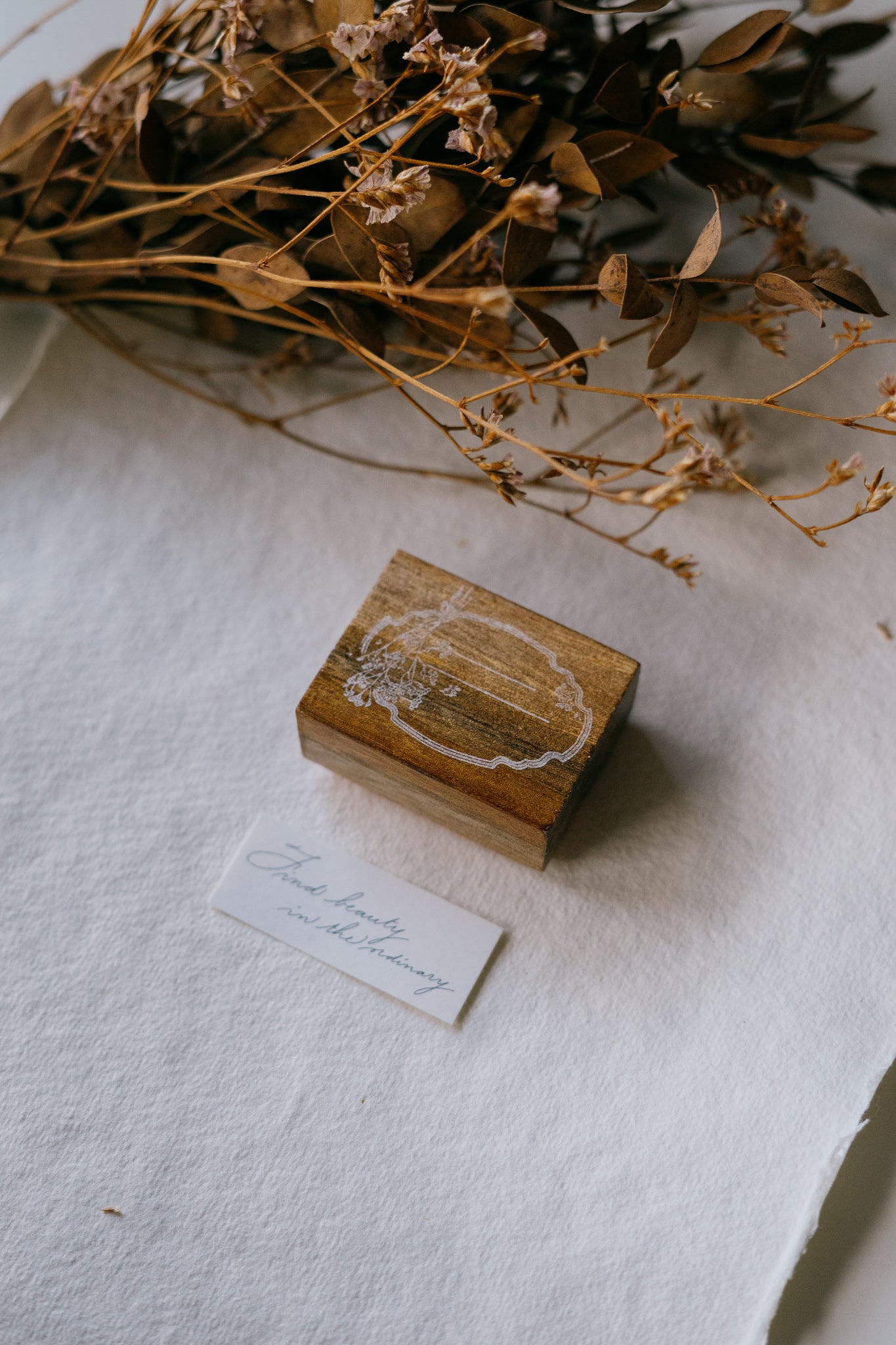 smidapaper x Jieyanow Atelier: Find Beauty Rubber Stamp - Smidapaper Ikigai Shop
