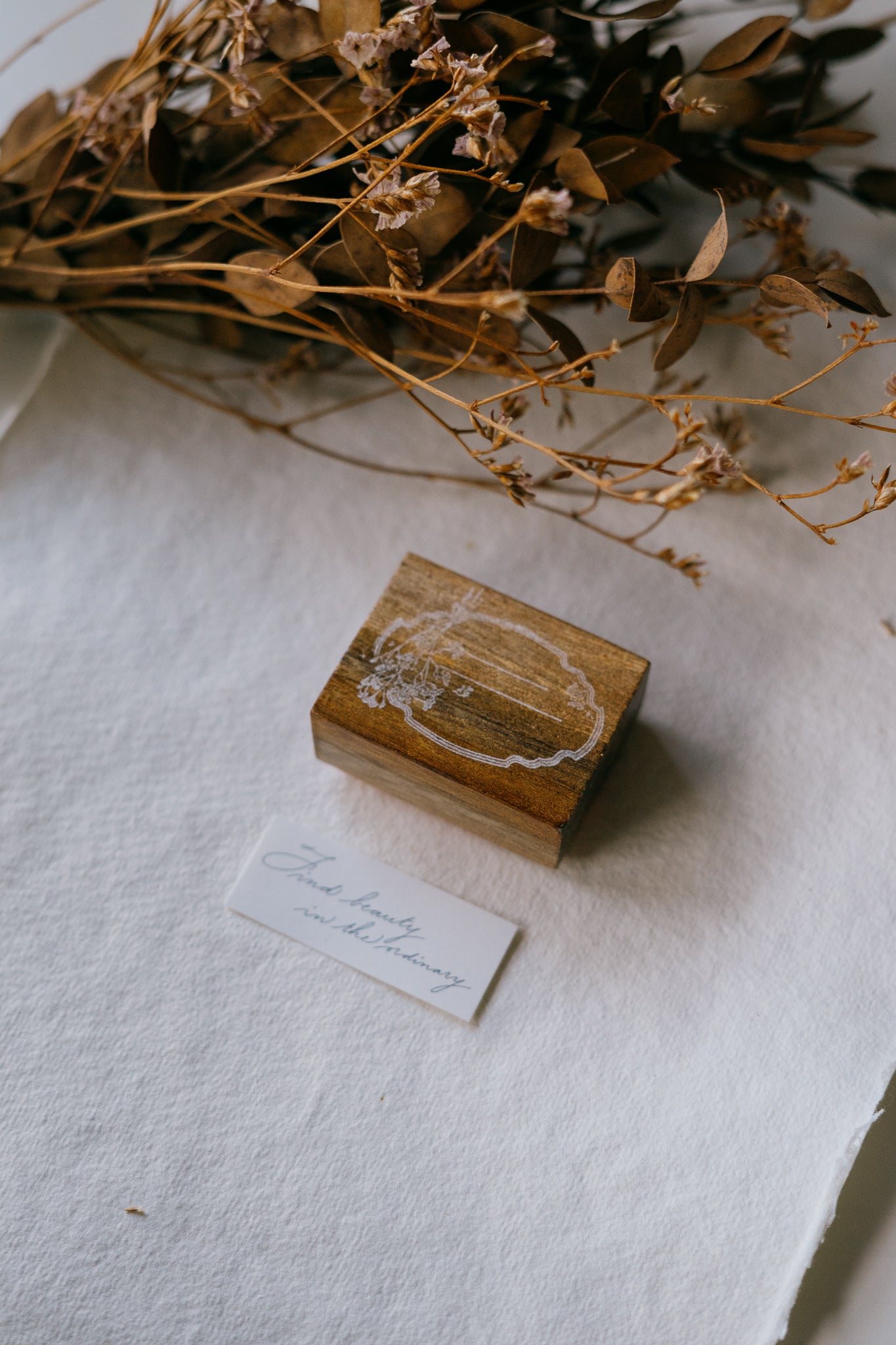 smidapaper x Jieyanow Atelier: Find Beauty Rubber Stamp - Smidapaper Ikigai Shop