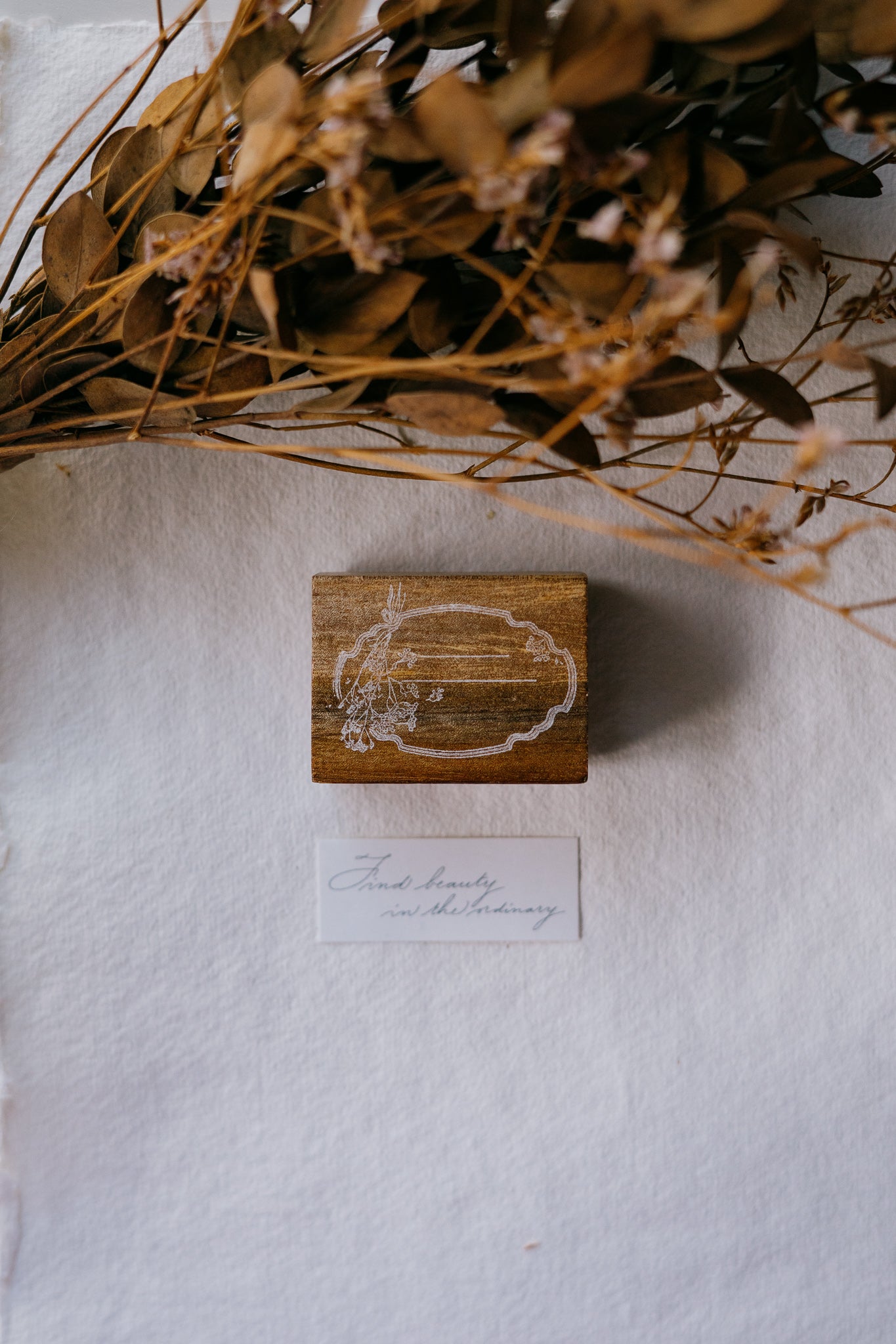 smidapaper x Jieyanow Atelier: Find Beauty Rubber Stamp - Smidapaper Ikigai Shop