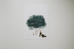 Miki Tamura Postcard: Tree Tree - Smidapaper Ikigai Shop