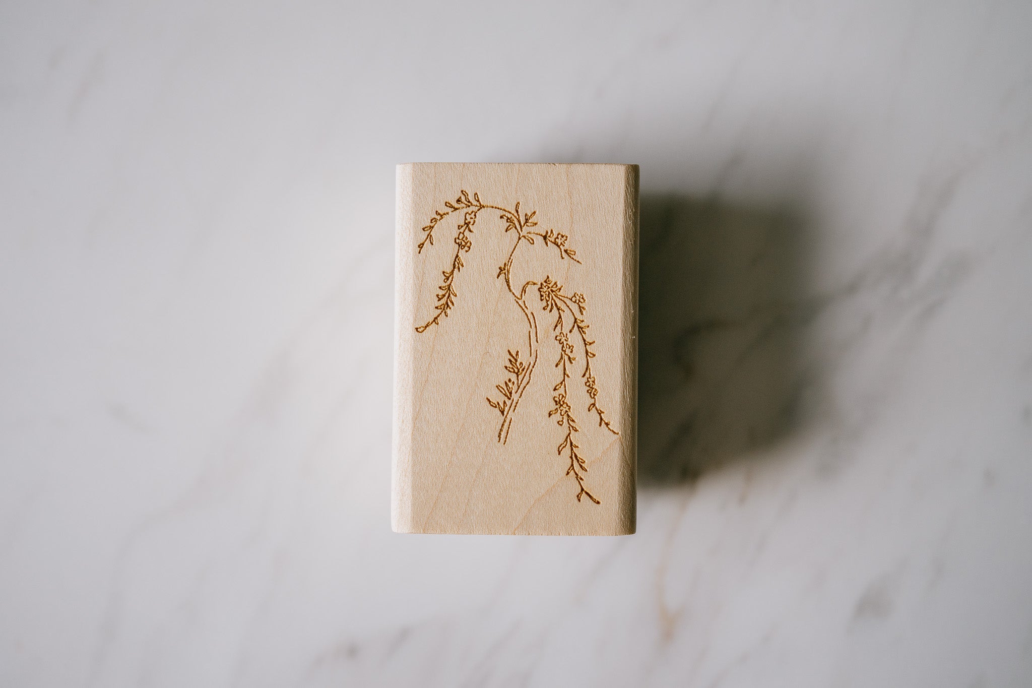Jesslynn Padilla: Weeping Willow Branch Rubber Stamp