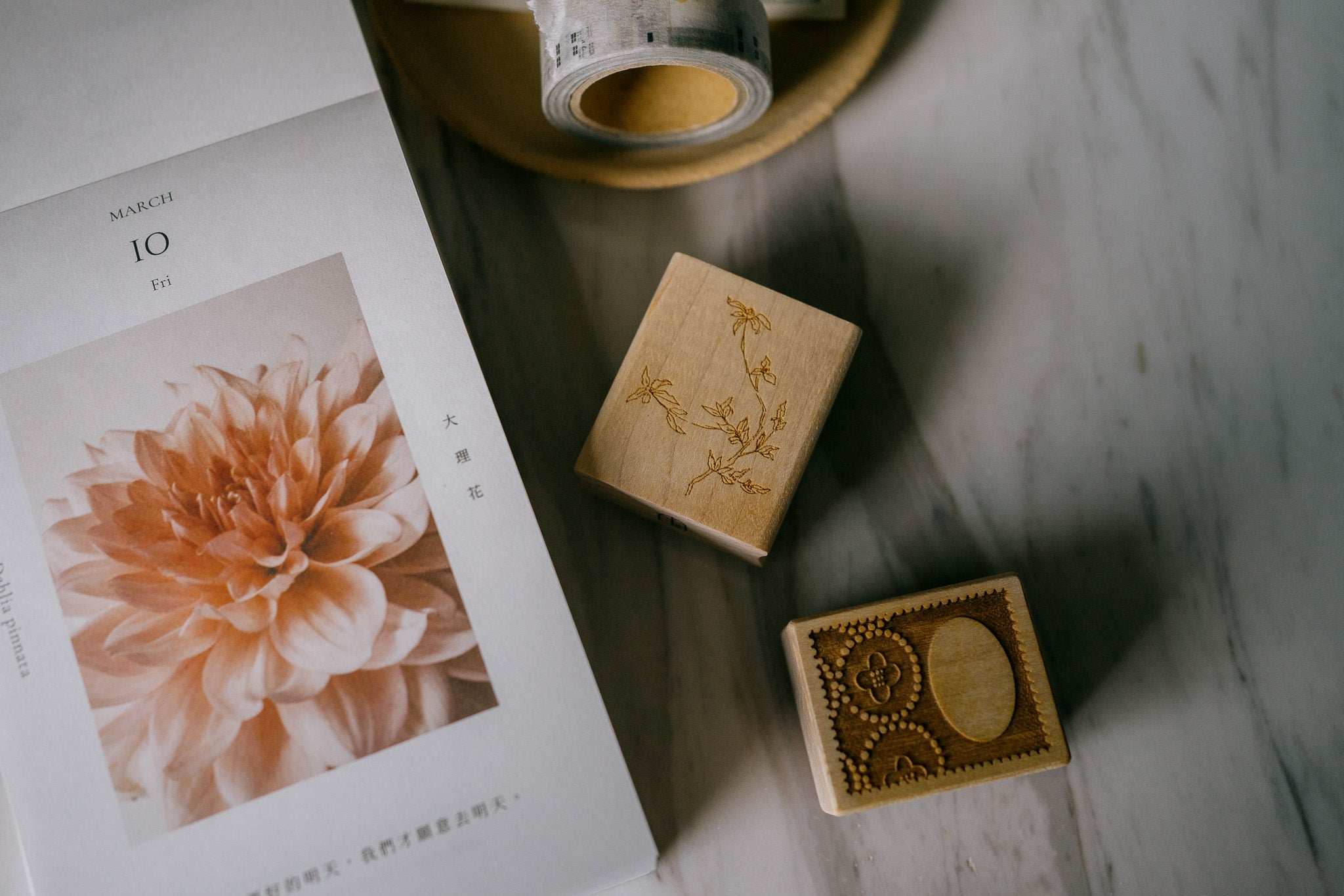 Jesslynn Padilla: Forsythia Branch Rubber Stamp