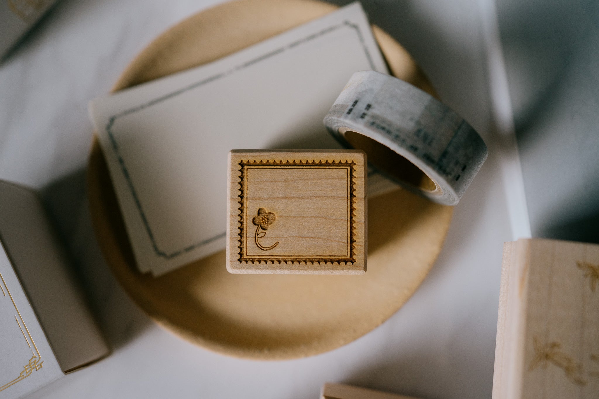 Jesslynn Padilla: Postage Stamp Rubber Stamp: Flower