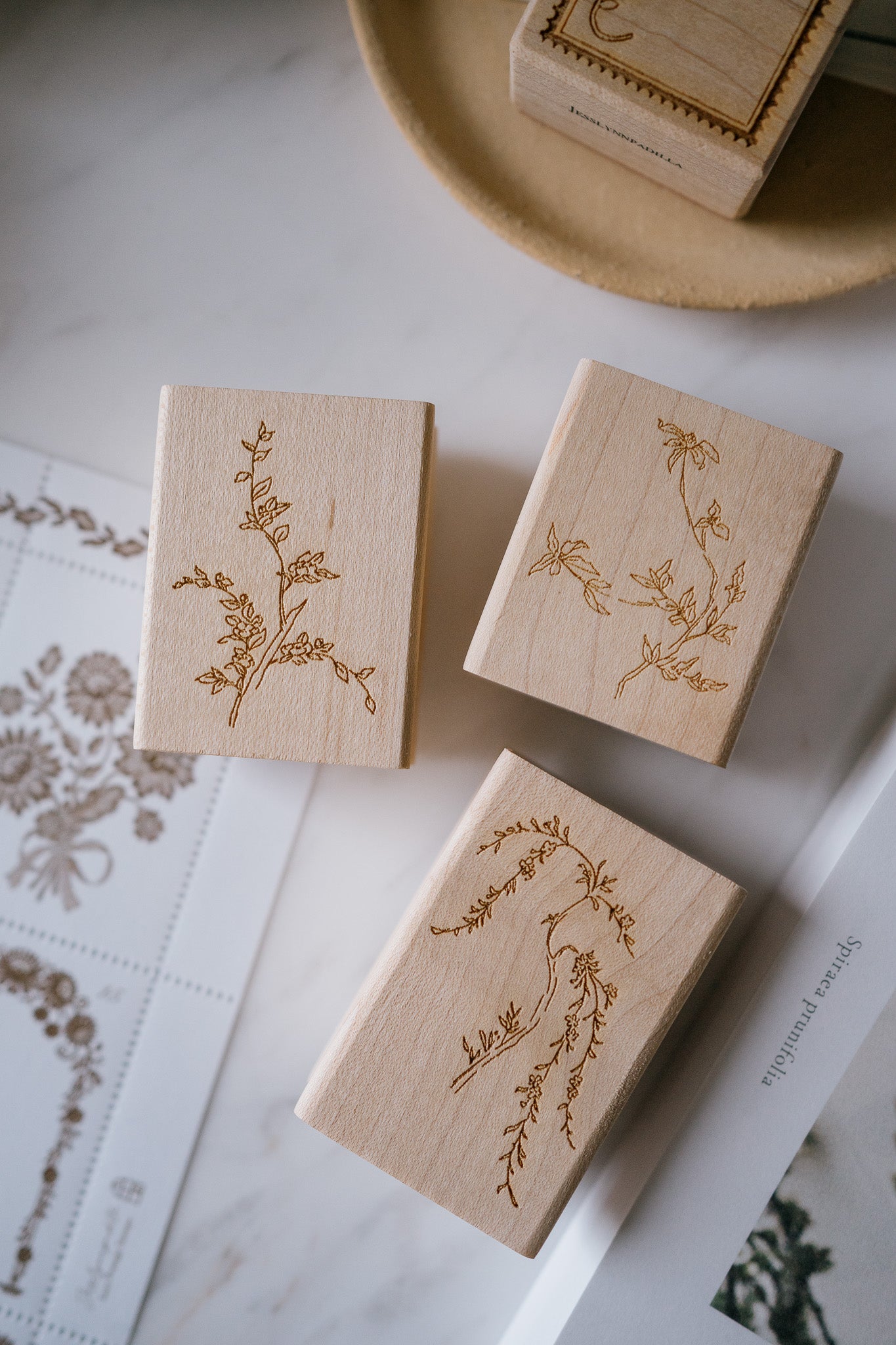 Jesslynn Padilla: Rose of Sharon Rubber Stamp