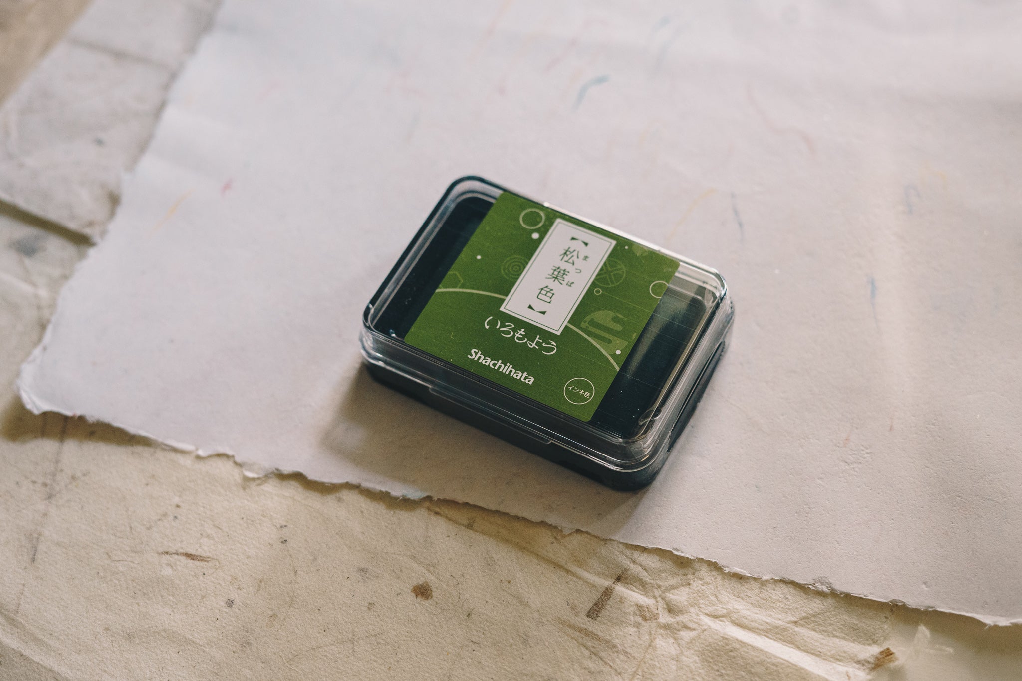 Shachihata Iromoyo Ink Pad (Greens) 24 Colours - Smidapaper Ikigai Shop