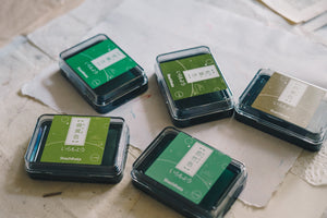 Shachihata Iromoyo Ink Pad (Greens) 24 Colours - Smidapaper Ikigai Shop