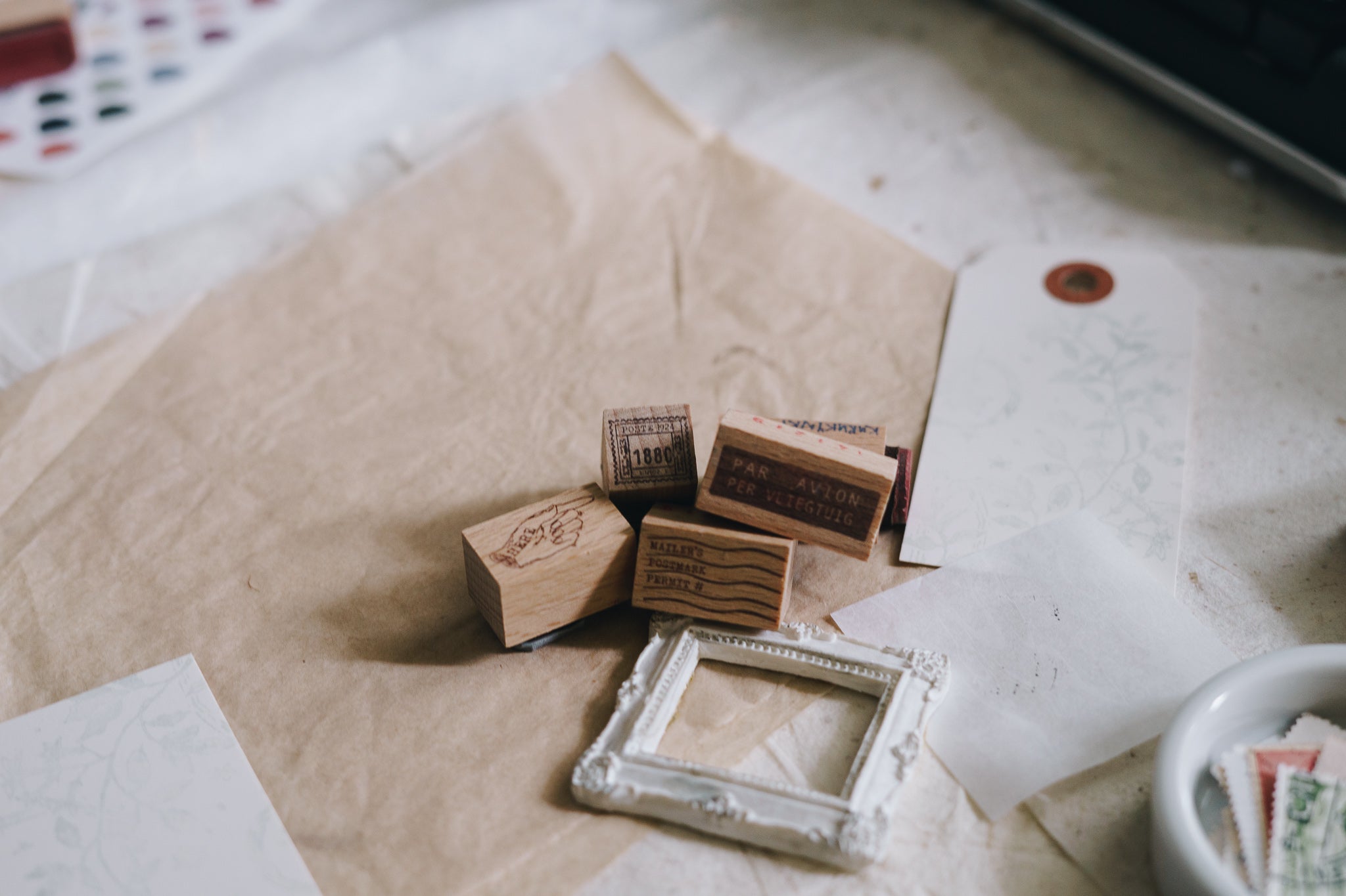 Kurukynki Postmark Rubber Stamp (sold individually) - Smidapaper Ikigai Shop