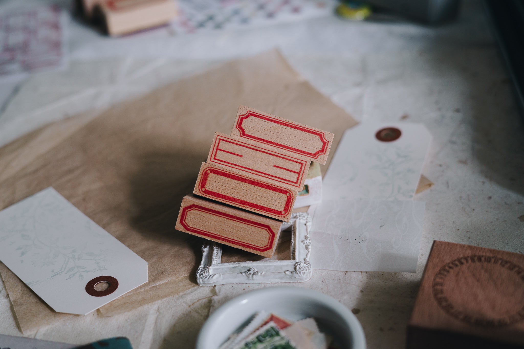 Kurukynki Long Frames Rubber Stamp (sold individually) - Smidapaper Ikigai Shop