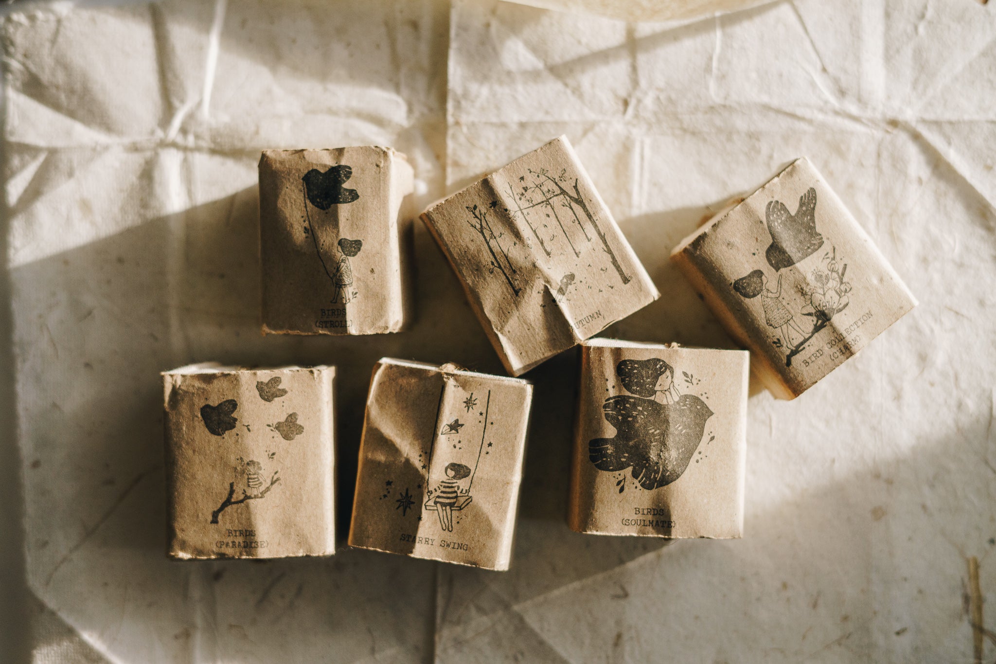 Black Milk Project Rubber Stamp - Birds: Soulmate - Smidapaper Ikigai Shop