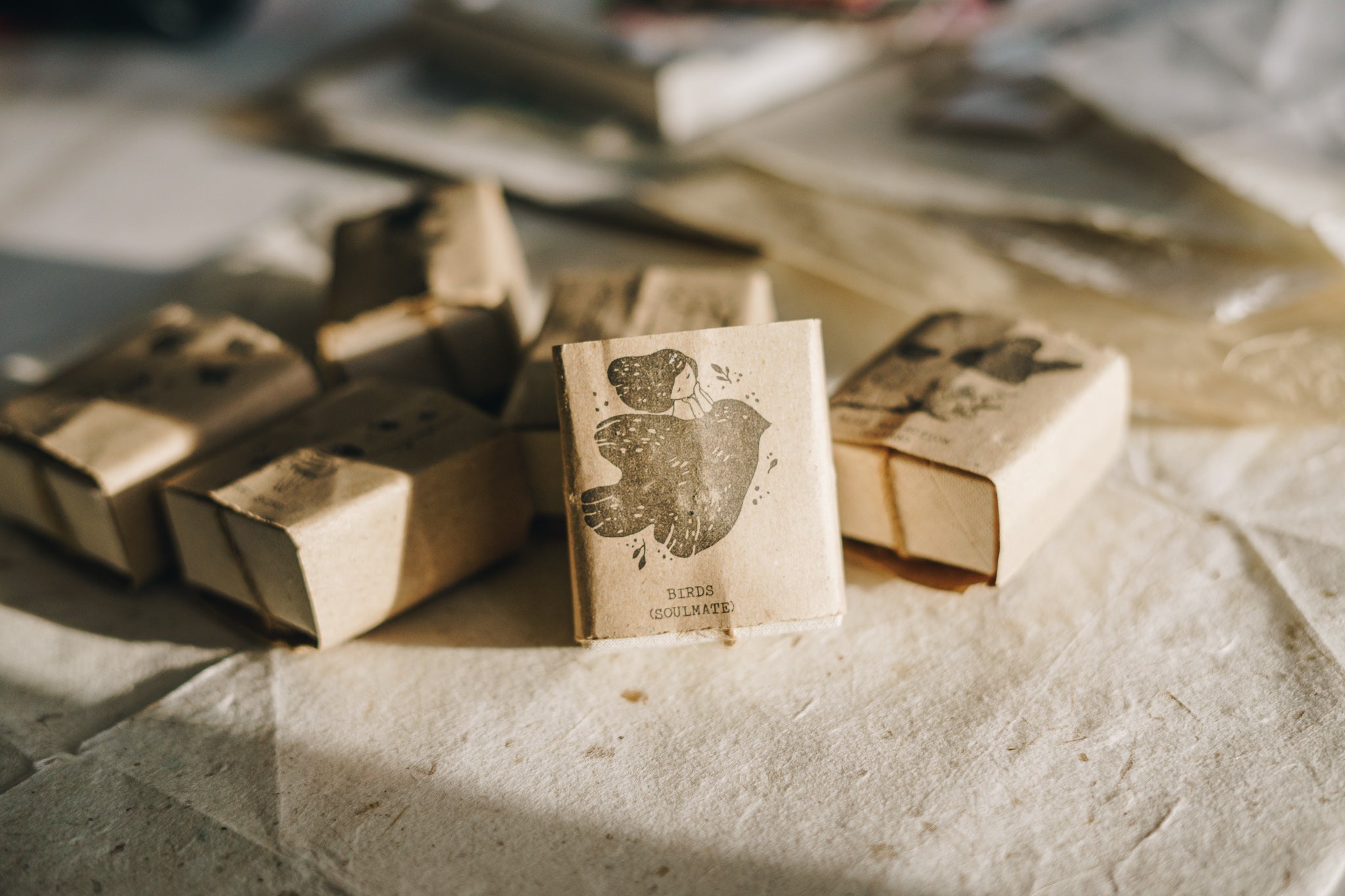 Black Milk Project Rubber Stamp - Birds: Soulmate - Smidapaper Ikigai Shop