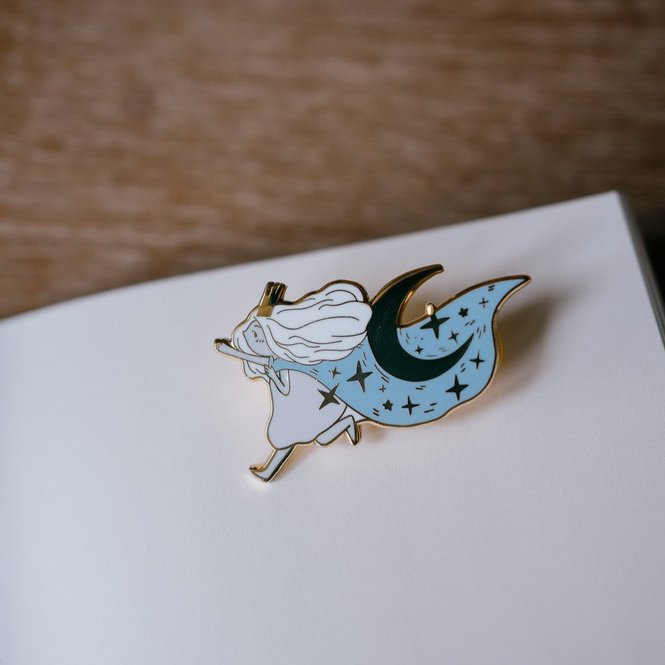 Chasing Stars Enamel Pin