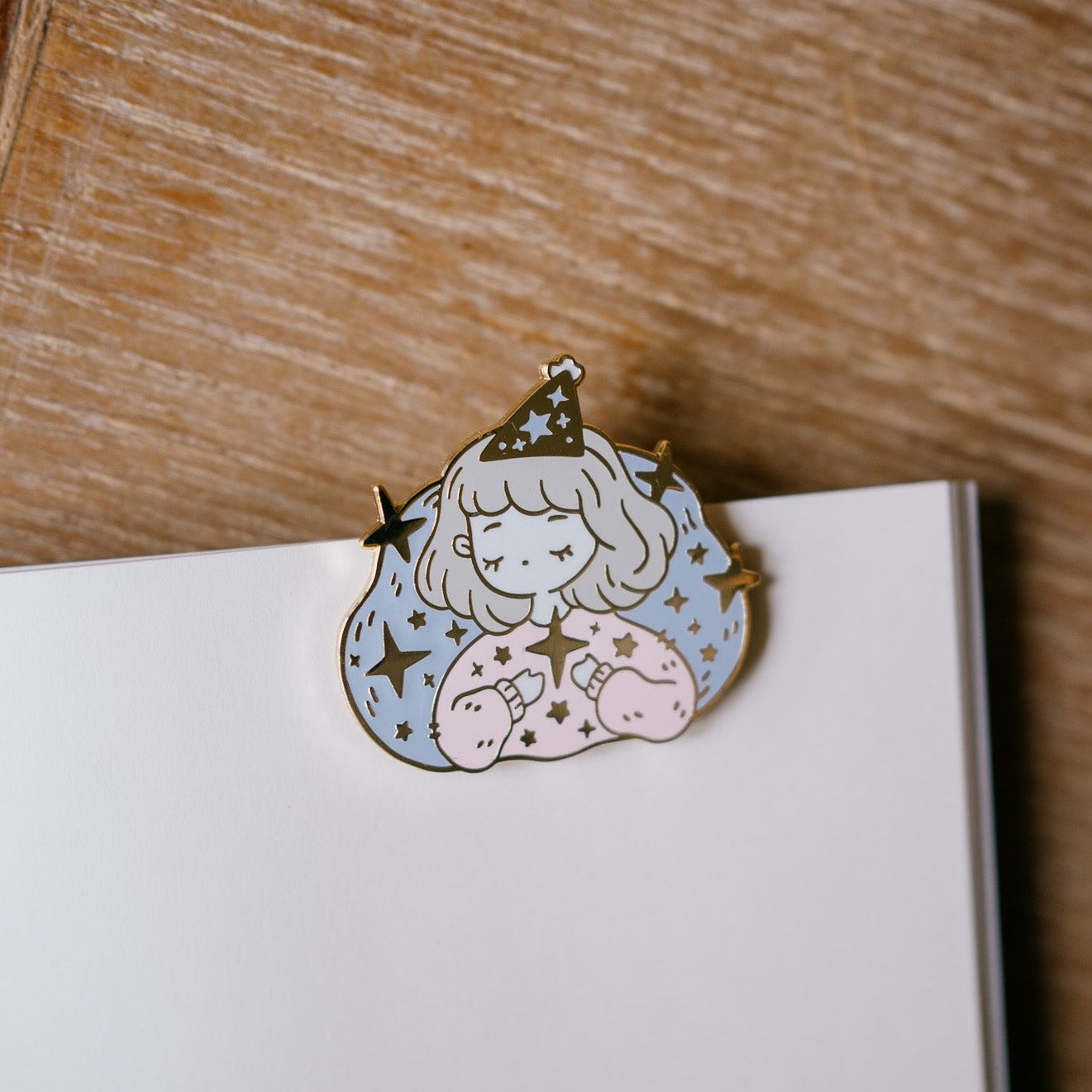 Make a Wish Enamel Clip