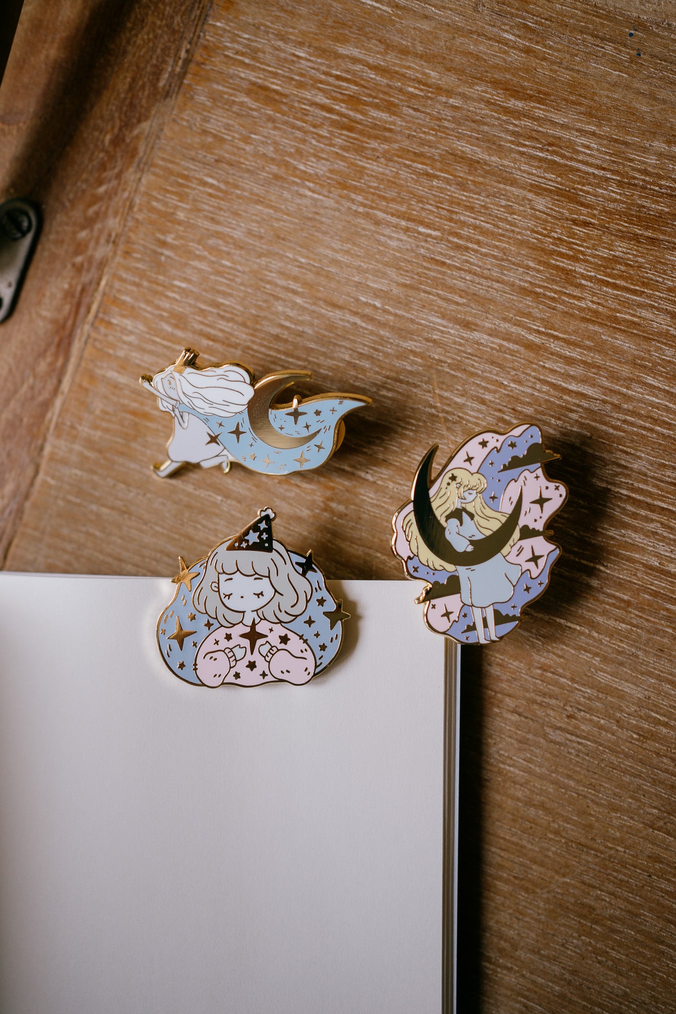 Chasing Stars Enamel Pin