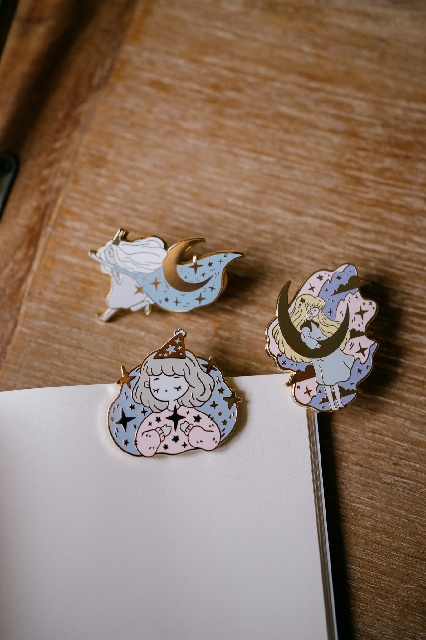 Make a Wish Enamel Clip