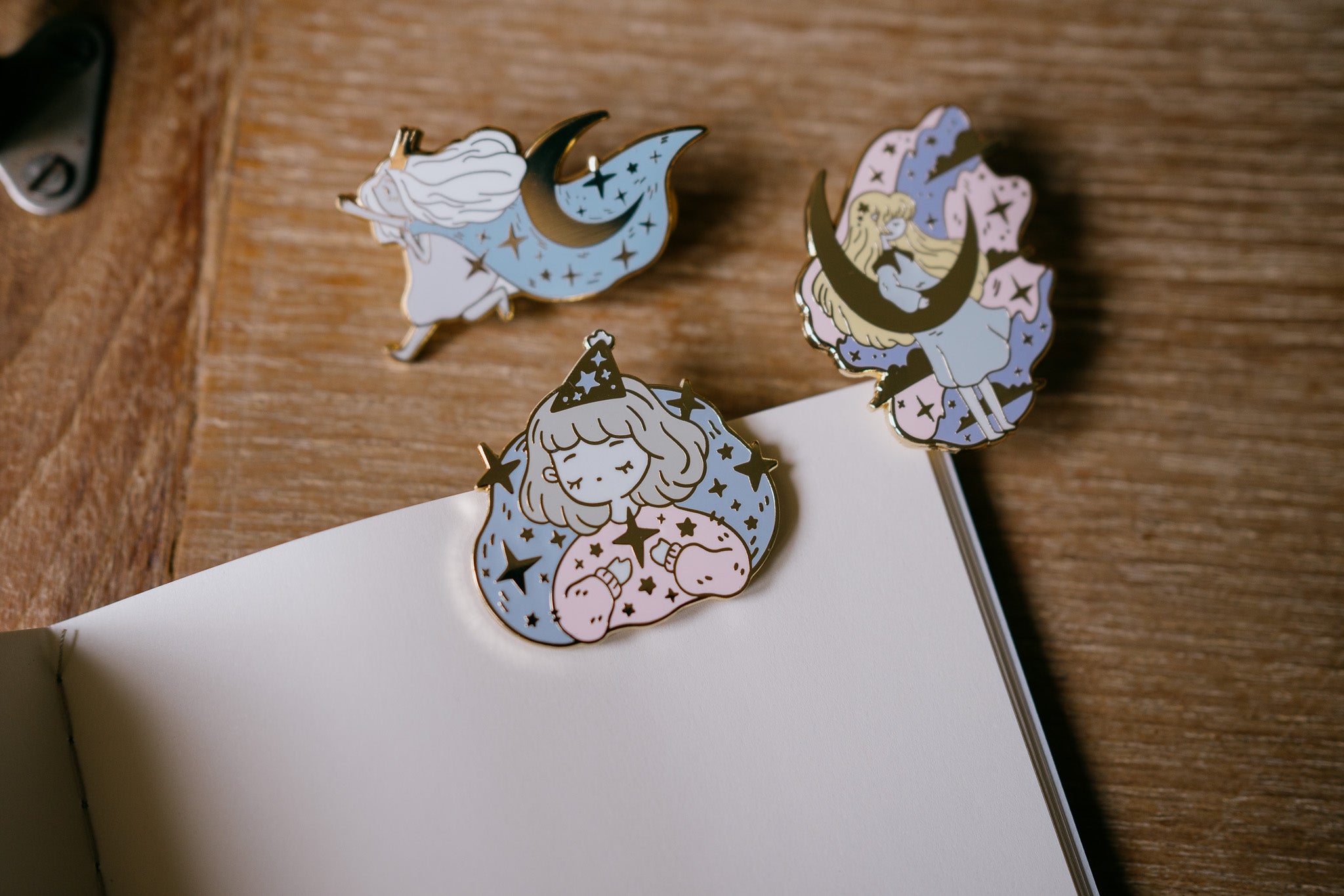 Make a Wish Enamel Clip