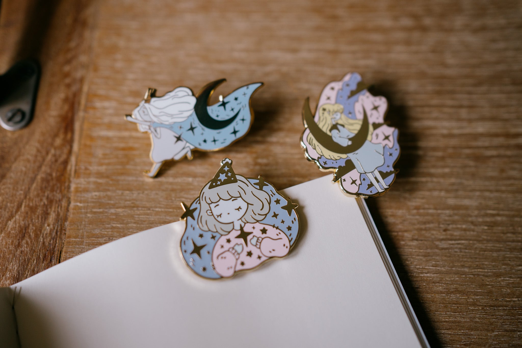 Chasing Stars Enamel Pin