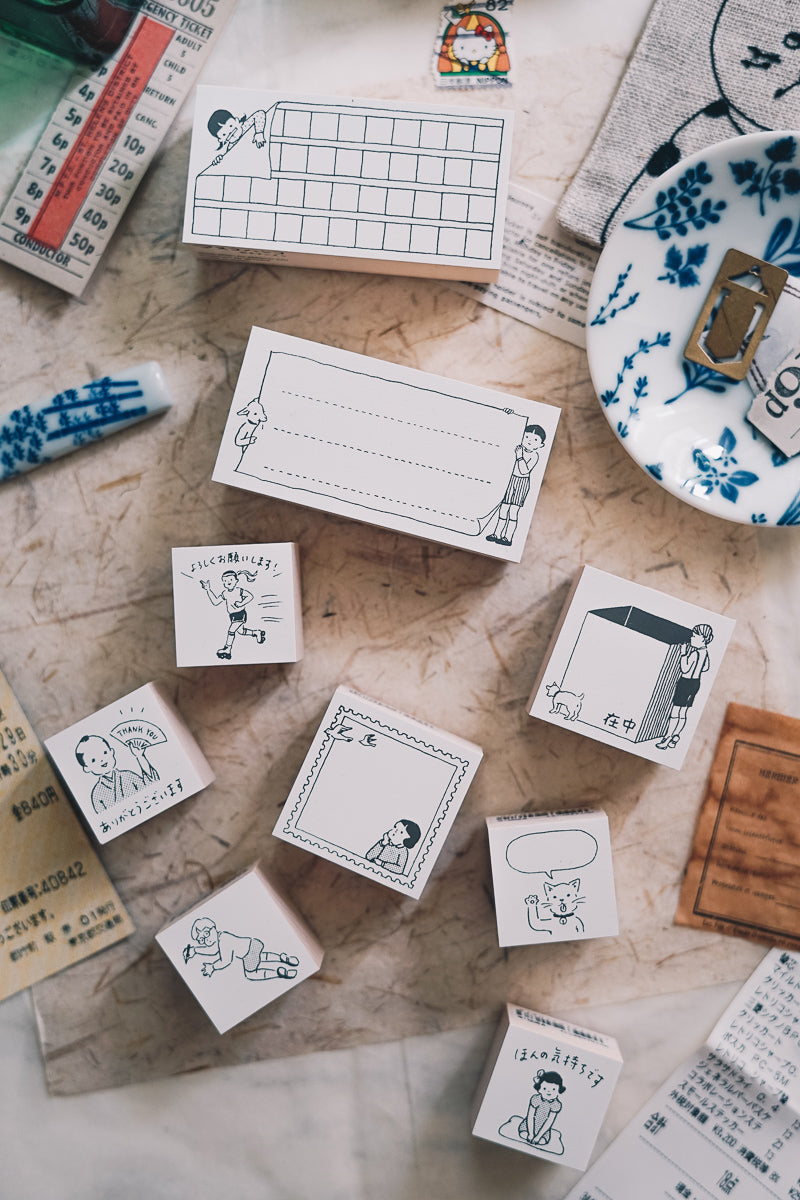Rakukaki Rubber Stamp - Smidapaper Ikigai Shop