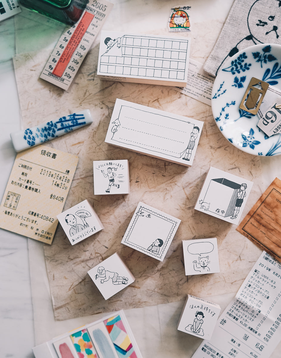 Thank You Rubber Stamp - Smidapaper Ikigai Shop