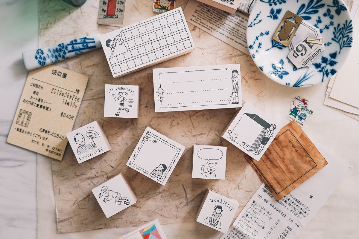 Thank You Rubber Stamp - Smidapaper Ikigai Shop