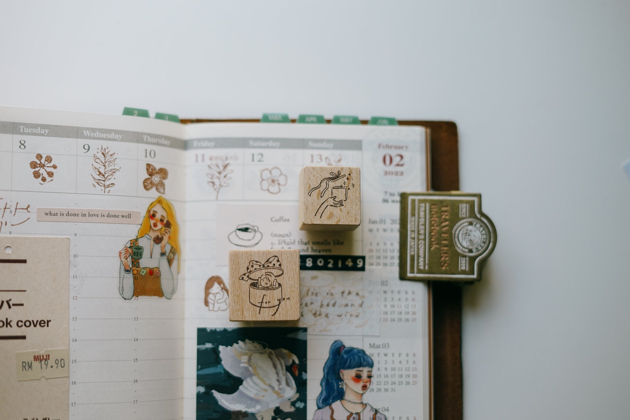 msbulat A Gift Rubber Stamp - Smidapaper Ikigai Shop