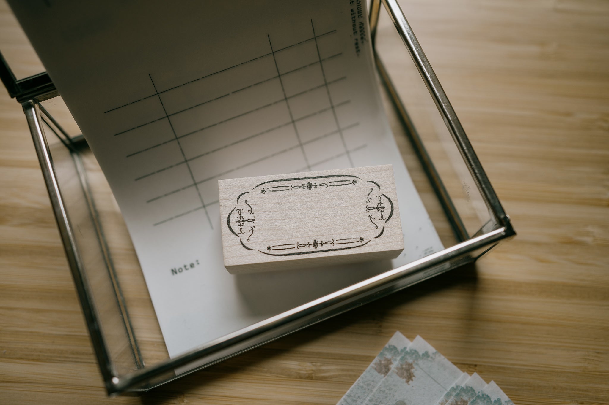 Tutty Design Rubber Stamp: Retro Flower Frame