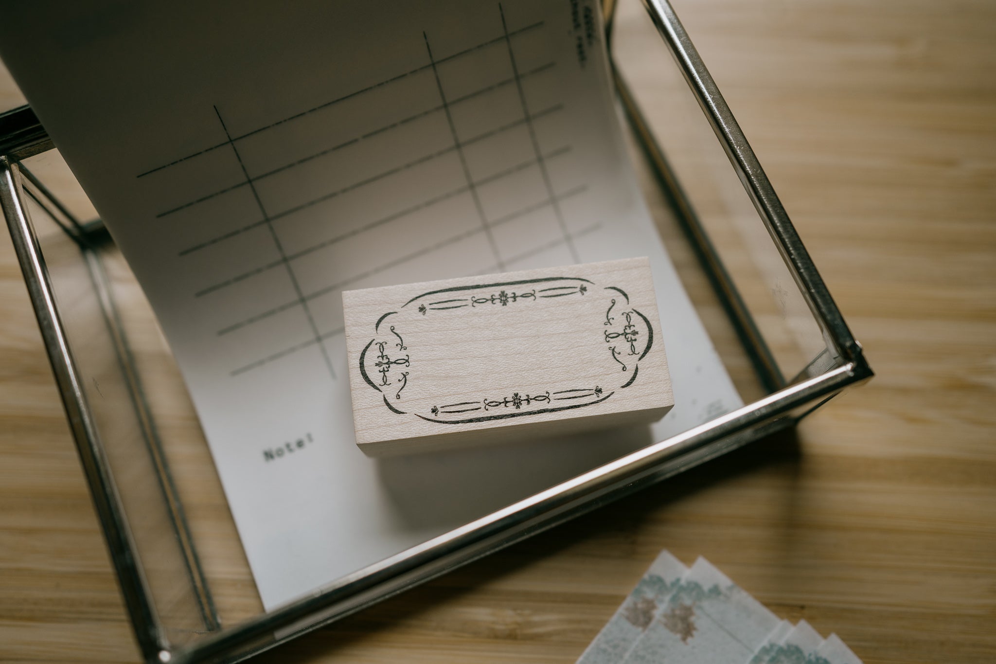Tutty Design Rubber Stamp: Retro Flower Frame