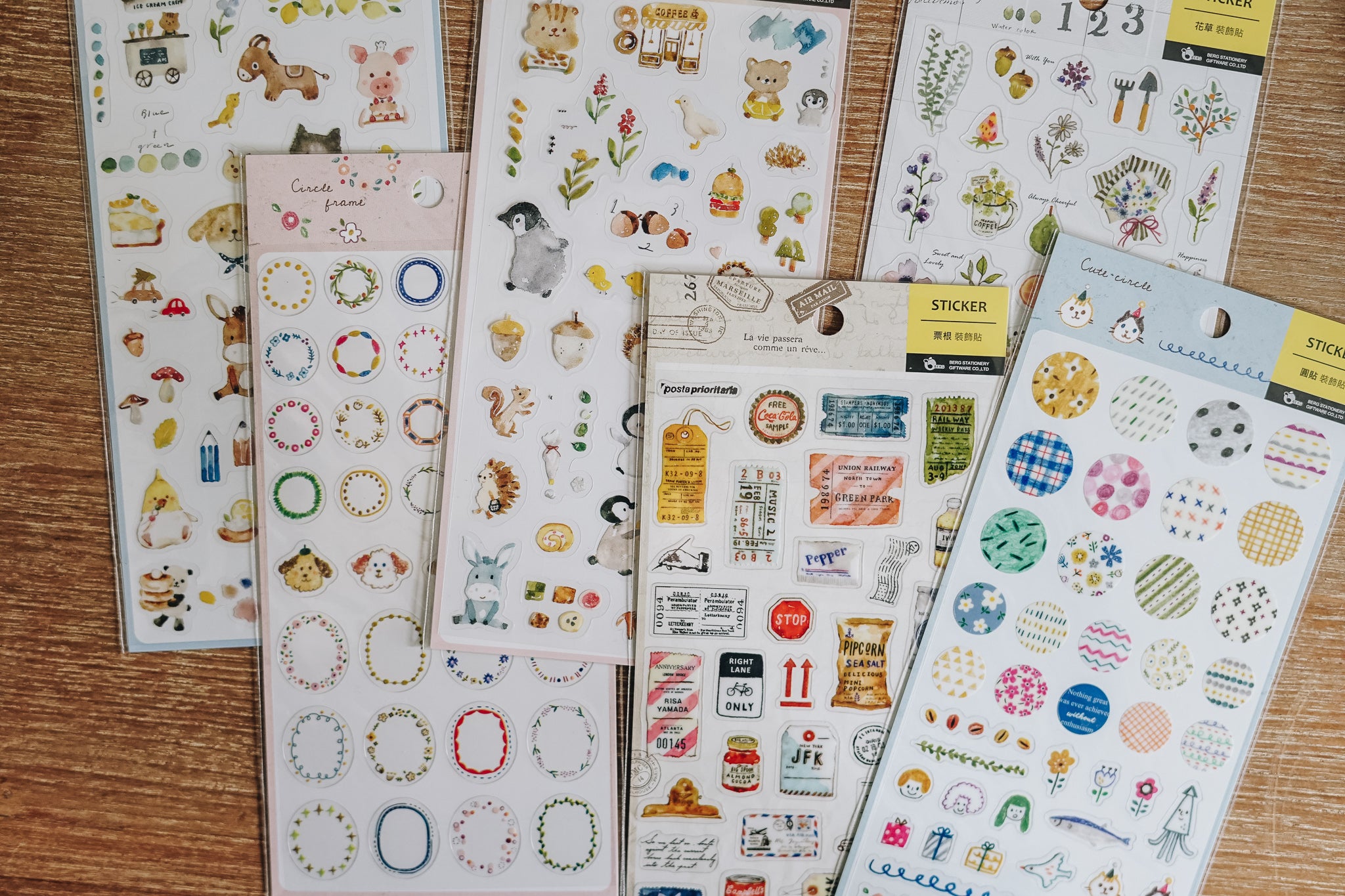 Farm Animal Friends Zakka Stickers - Smidapaper Ikigai Shop