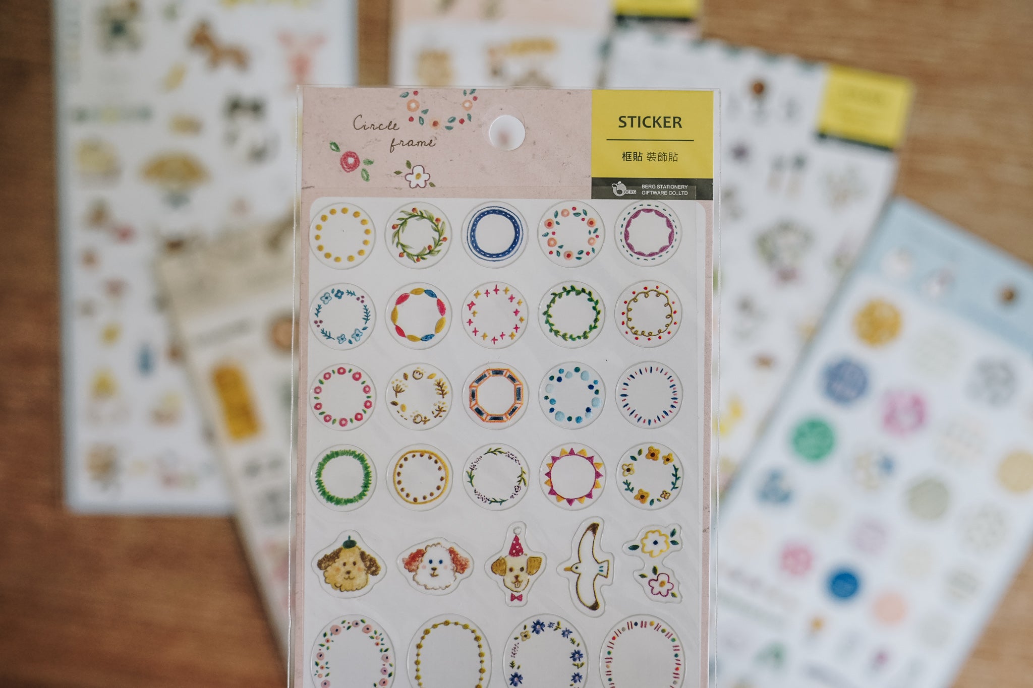 Circle Frame Zakka Stickers - Smidapaper Ikigai Shop